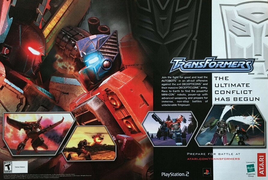 Daily Prime   Transformers Optimus Prime ATARI Game AD  (1 of 2)